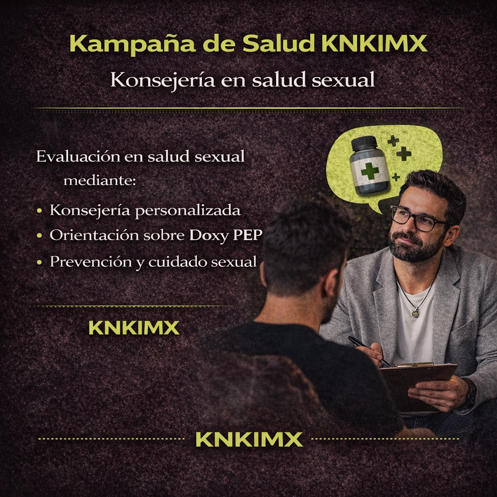 Kampaña de Salud Sexual KNKIMX - Konsejería Médica DOXY PEP